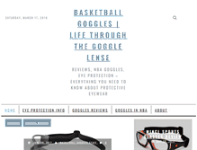 Tablet Screenshot of basketball-goggles.com